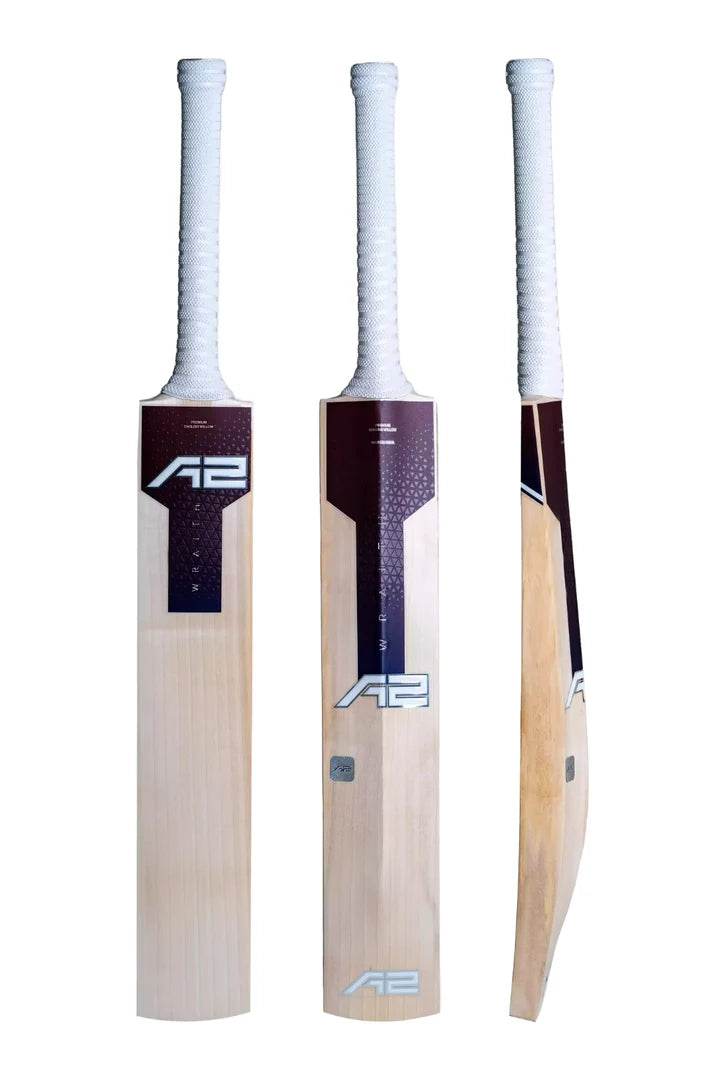 A2 Wraith Reserve Edition Cricket Bat – premium English willow bat with sleek black design, thick edges, and enhanced sweet spot for powerful strokes.